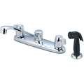 Olympia Faucets Two Handle Kitchen Faucet, NPSM, Standard, Polished Chrome, Connection Size: 1/2" K-5131